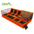 Small Indoor Trampoline with Foam Pit, Small Rectangular Foam Pit Indoor Trampoline